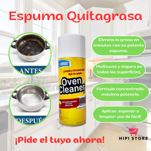 OVEN CLEANER - ESPUMA QUITA GRASA